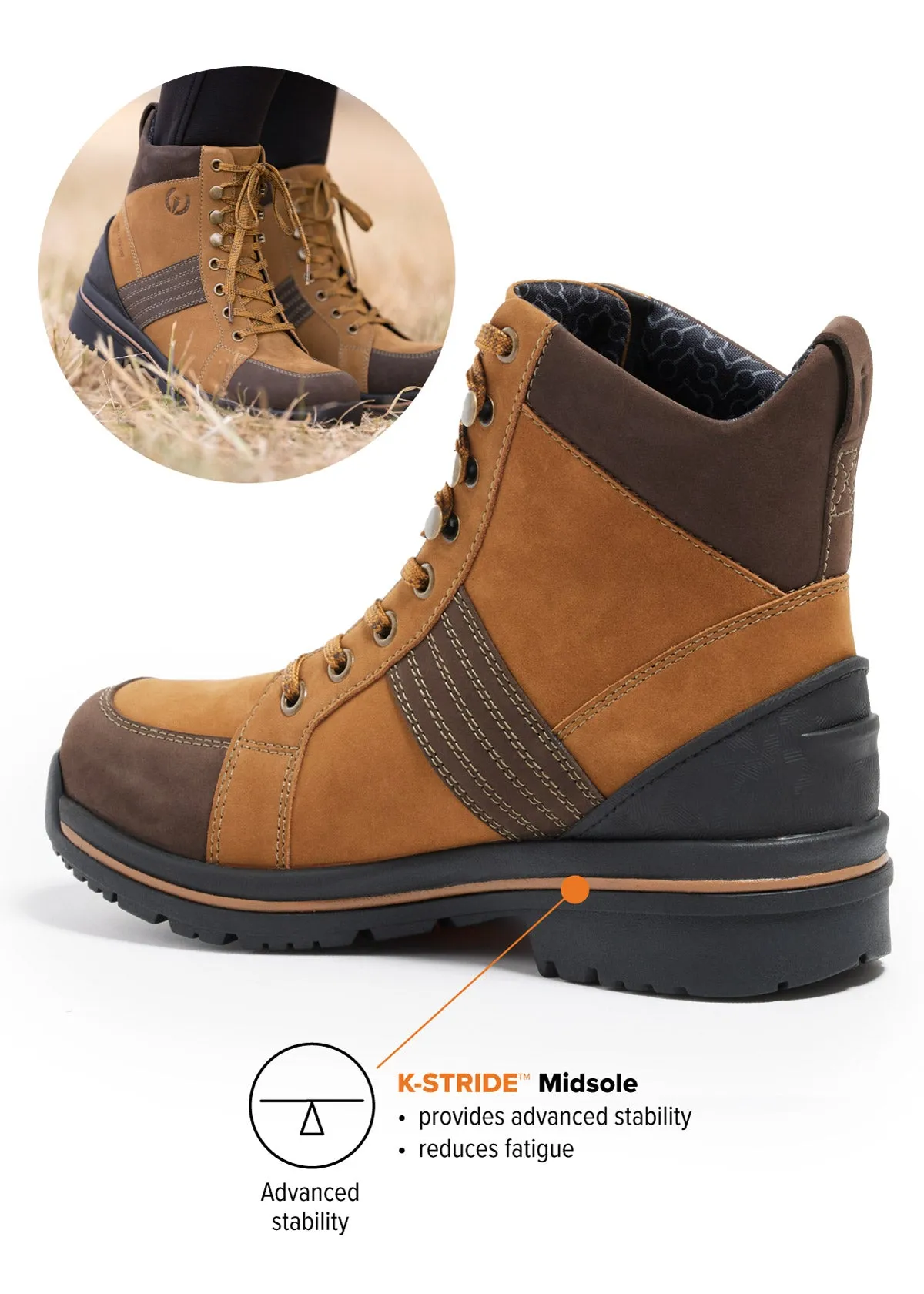 Trail Blazer Waterproof Lace Up Barn Boot