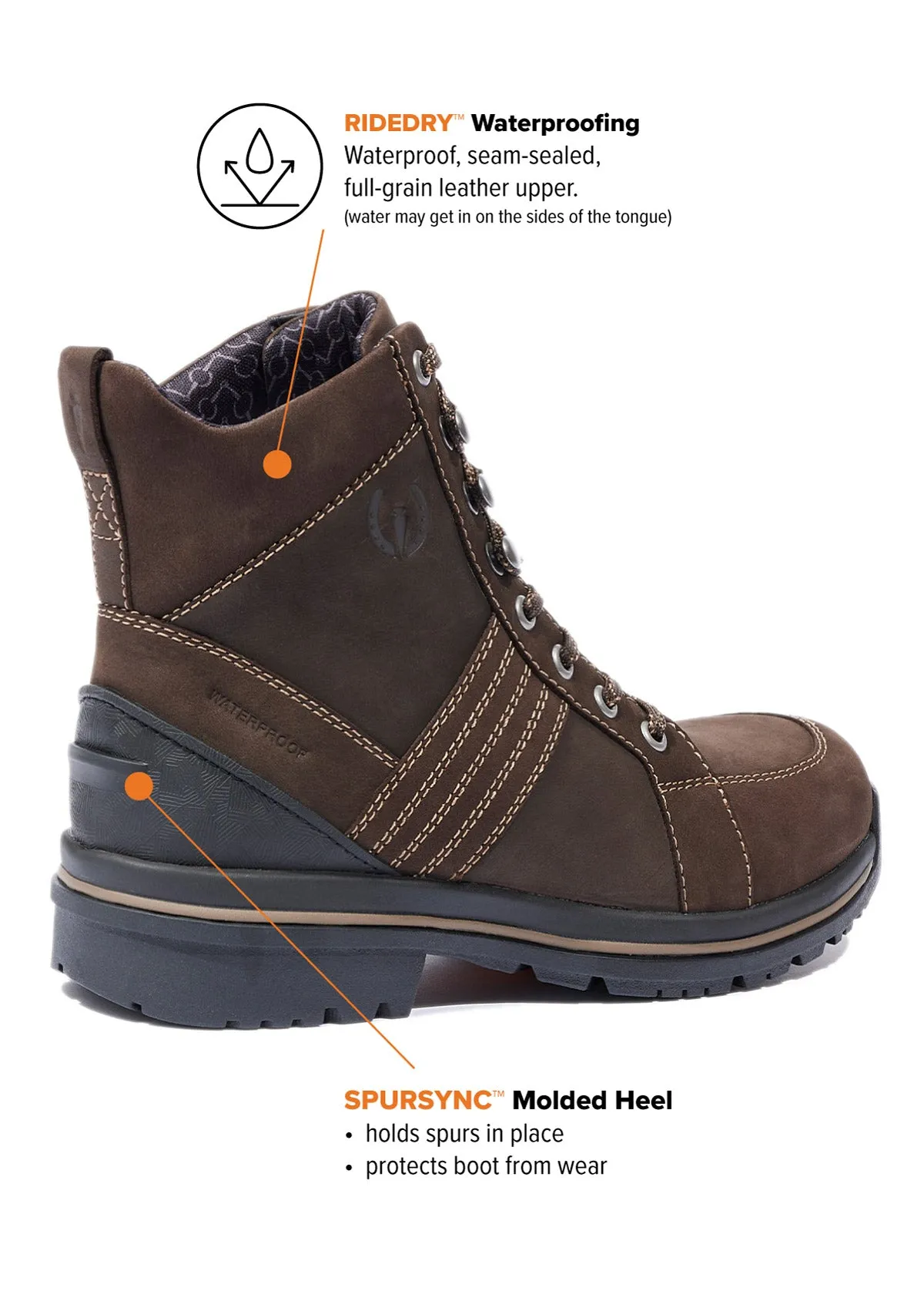 Trail Blazer Waterproof Lace Up Barn Boot