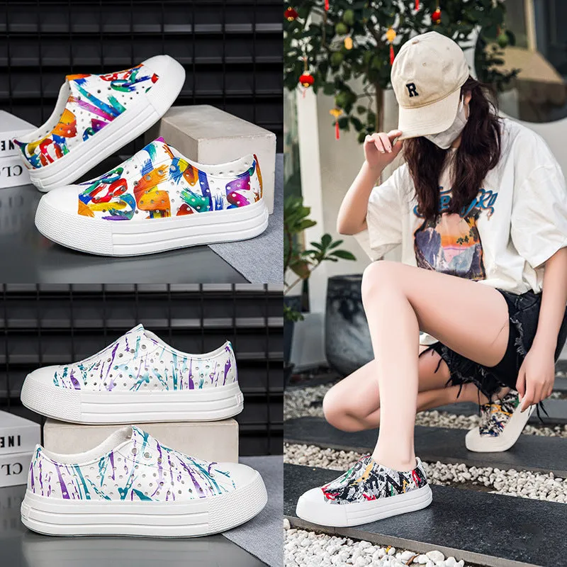 Wholesale  New Eva Hole Shoes Women's  Beach Non-slip Seaside Wading Tracing Creek Shed Shoes Women's