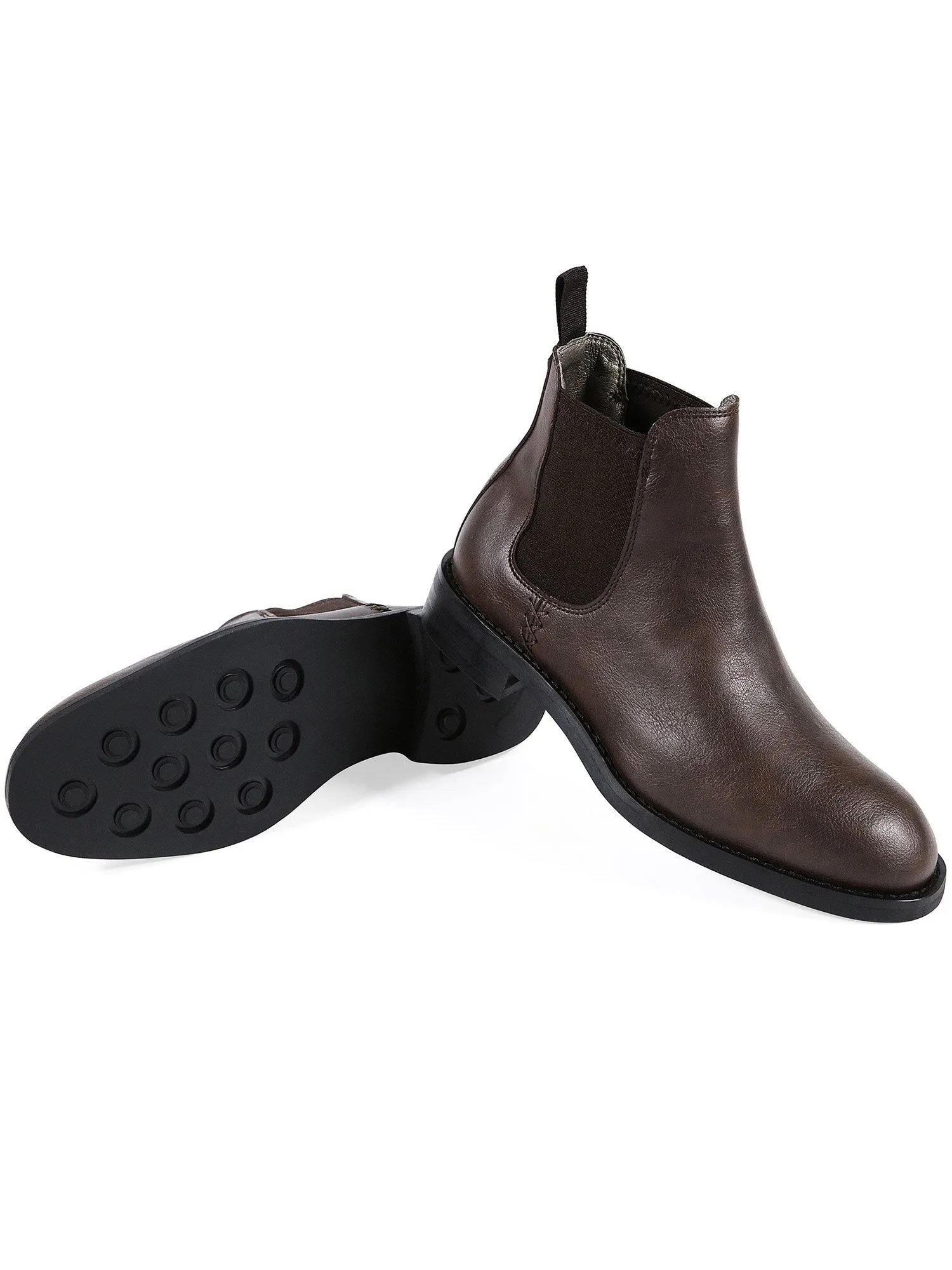 Women's Waterproof Chelsea Boots by Will's Vegan Shoes (Black, Dark Brown)